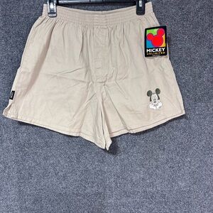 Vintage Mickey Unlimited Jerry Leigh Khaki Embroidered Shorts Women’s Size L